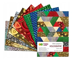 Blok Happy Color A4 10 ark Holographic