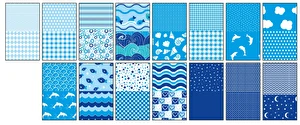Blok z motywami Blue A4 15 arkuszy 80g 30 motywów