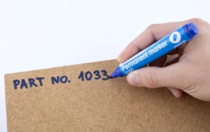 Marker D.Rect 2160 okr. permanentny Niebieski 12 sztuk