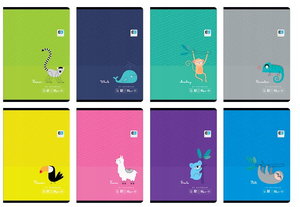 Zeszyt A5 32 k szeroka linia INTERDRUK Tropical