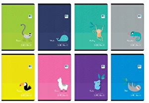 Zeszyt A5 32 k szeroka linia INTERDRUK Tropical