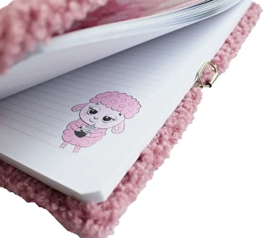 Pamiętnik włochacz z kłódką A5 96k Cute Lamb