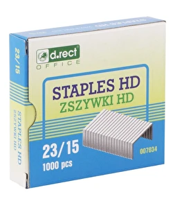 Zszywki D.RECT 23/15 a'1000 do 130 kartek