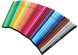 Flamastry pisaki w etui 36 kolorów Kidea