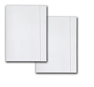 Teczka z gumką A4 250g biała 25 sztuk