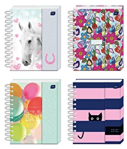 Pamiętnik na spirali B6 100 zamykany na magnes INT