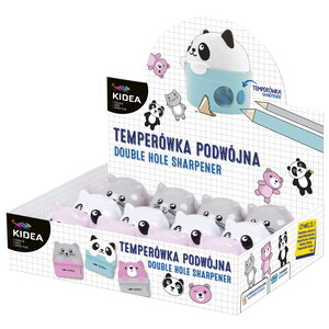 Temperówka podwójna zwierzaki Kidea D