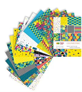 Blok z motywem Geometric A4/15k Happy Color
