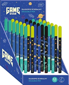 Długopis wymazywalny 0,5 mm Game Over niebieski