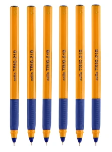 Długopis TRIG 21 0,7 niebieski obudowa żółta 6szt.