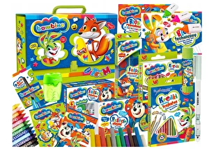 Teczka Box XXL BAMBINO z wyposażeniem + Gratis