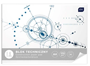 Blok techniczny A4 170g/m2 10 akr. biały