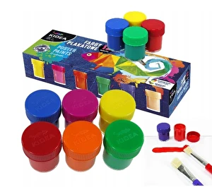 Farby plakatowe KIDEA 12 kol 20ml