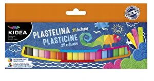 Plastelina szkolna Kidea MIX 24 kolory