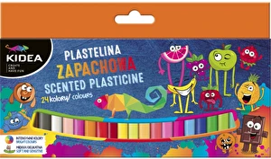 Plastelina szkolna Kidea Zapachowa 24 kolory