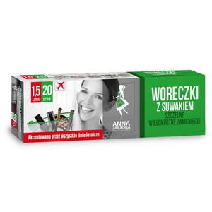 Woreczki z suwakiem 1,5L 20 szt Box Anna Zaradna