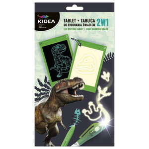 Tablet LCD + tablica do rysowania światłem 2w1 Dinozaur