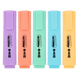 Zakreślacze Memobe pastelowe 5 kolorów etui