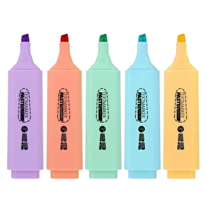 Zakreślacze Memobe pastelowe 5 kolorów etui