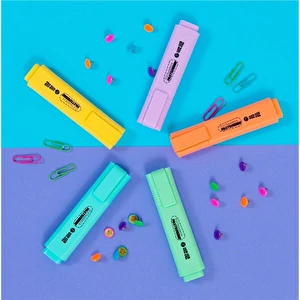 Zakreślacze Memobe pastelowe 5 kolorów etui