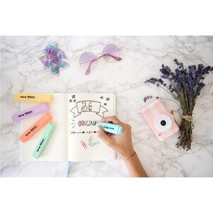 Zakreślacze Memobe pastelowe 5 kolorów etui