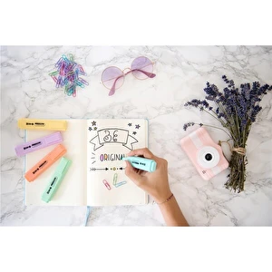 Zakreślacze Memobe pastelowe 5 kolorów etui