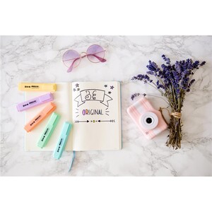 Zakreślacze Memobe pastelowe 5 kolorów etui