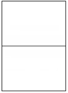 Etykiety samoprzylepne A4 Dalpo 210x148 mm (podział 2szt) 1000 ark.