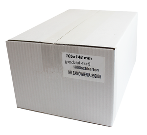 Etykiety samoprzylepne A4 Dalpo 105x148 mm (podział 4szt) 1000 ark.