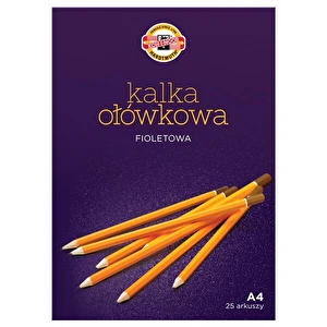 Kalka ołówkowa fioletowa A4 25 szt Koh-I-Noor