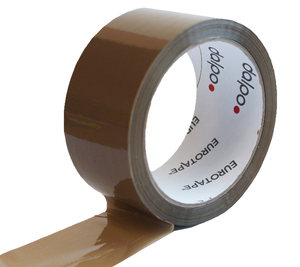 Taśma pakowa 48x60 akryl cicha brąz 36szt EUROTAPE