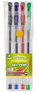 Długopisy żelowe 4 kolory etui Cricco