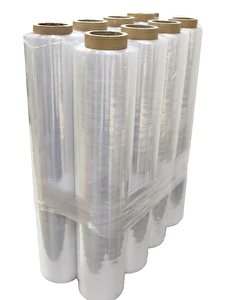 Folia stretch 50cm 2,15kg netto 2,50kg brutto TRANSPARENTNA 8szt