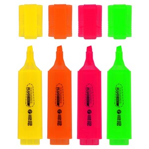 Zakreślacz MEMOBE neonowy 4 kolory etui