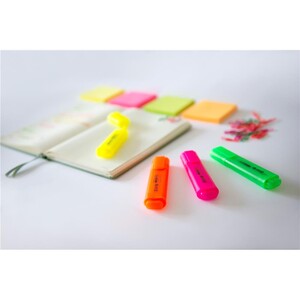 Zakreślacz MEMOBE neonowy 4 kolory etui