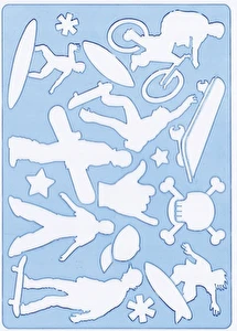 Szablon do rysowania sport Koh-I-Noor Scrapbooking