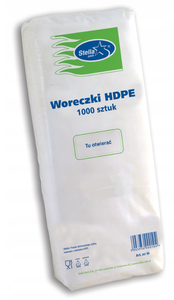Woreczki jednorazowe HDPE 14/4/35 1000szt