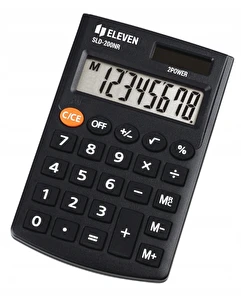 Kalkulator biurowy Eleven SLD200NR 8-cyfrowy kieszonkowy czarny