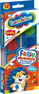 Farby akwarelowe Bambino 12 kol