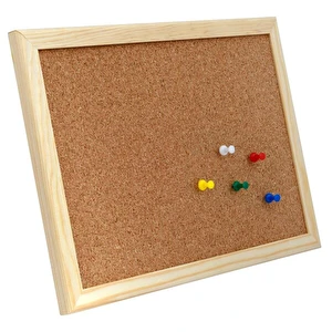 Tablica korkowa na biurko MEMOBE drewniana 30x21cm