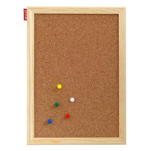 Tablica korkowa na biurko MEMOBE drewniana 30x21cm