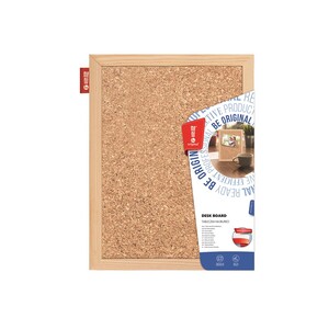 Tablica korkowa na biurko MEMOBE drewniana 30x21cm
