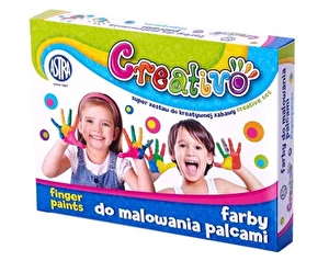 Farby do malowania palcami 4 kol Astra Creativo