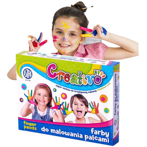 Farby do malowania palcami 4 kol Astra Creativo
