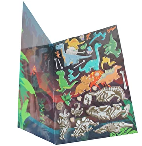 Naklejki z pianki wielorazowe Dinozaury Kidea