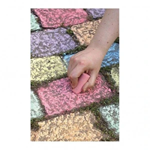 Kreda chodnikowa kolorowa JUMBO 12 sztuk KIDEA