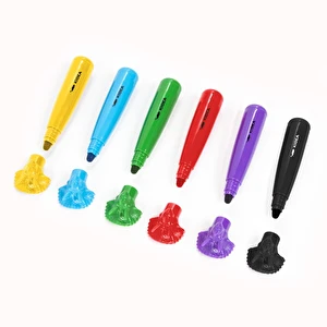 Flamastry z figurką Jumbo 6 kol. Dinozaury Kidea