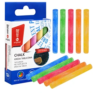 Kreda tablicowa MEMOBE kolorowa 12 szt.