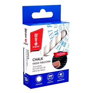 Kreda tablicowa MEMOBE Biała 12 szt.