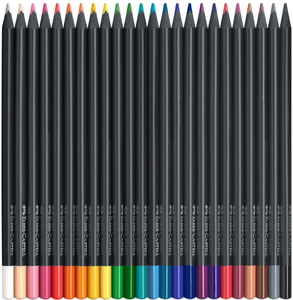 Kredki trójkątne Black Edition 24 kolorów Faber-Castell